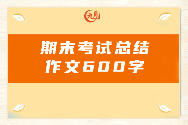 期末考试总结作文600字