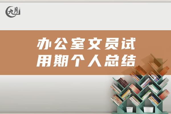 办公室文员试用期个人总结