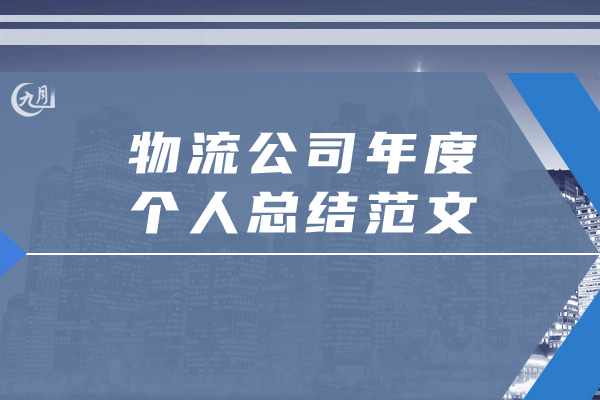 物流公司年度个人总结范文