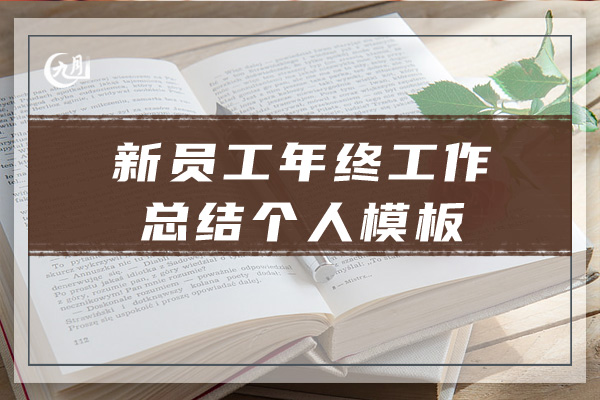 新员工年终工作总结个人模板