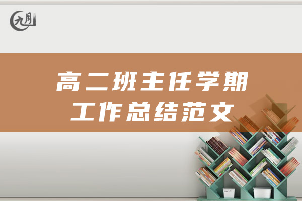 高二班主任学期工作总结范文